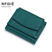 Load image into Gallery viewer, CL-2753 Leather RFID Short Coin Purse Wallet