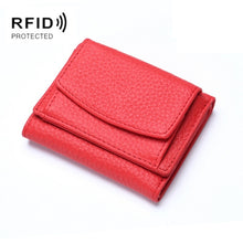 Load image into Gallery viewer, CL-2753 Leather RFID Short Coin Purse Wallet