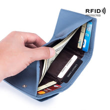 Load image into Gallery viewer, CL-2753 Leather RFID Short Coin Purse Wallet