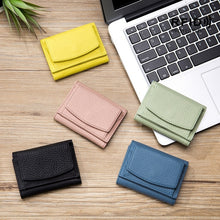 Load image into Gallery viewer, CL-2753 Leather RFID Short Coin Purse Wallet