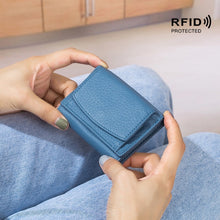 Load image into Gallery viewer, CL-2753 Leather RFID Short Coin Purse Wallet