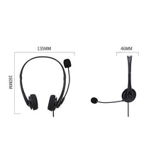 Load image into Gallery viewer, SOYTO SY490 Teaching Office Network Class Student Education Computer Headset, Style:, Double Ear Black 3.5mm, Double Ear Black USB, Double Ear Black Separation USB