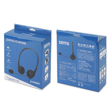 Load image into Gallery viewer, SOYTO SY490 Teaching Office Network Class Student Education Computer Headset, Style:, Double Ear Black 3.5mm, Double Ear Black USB, Double Ear Black Separation USB