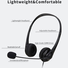 Load image into Gallery viewer, SOYTO SY490 Teaching Office Network Class Student Education Computer Headset, Style:, Double Ear Black 3.5mm, Double Ear Black USB, Double Ear Black Separation USB