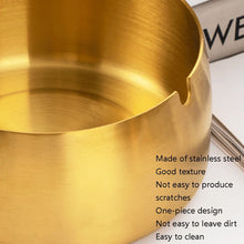Load image into Gallery viewer, Thickened Stainless Steel Ashtray Windproof And Drop-Proof Ashtray, Small, Medium, Large, Extra Large