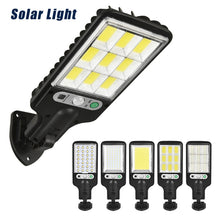 Load image into Gallery viewer, 616 Solar Street Light LED Human Body Induction Garden Light, Spec:, 28 SMD No Remote Control, 60 SMD No Remote Control, 117 COB No Remote Control, 108 COB No Remote Control, 72 SMD No Remote Control, 28 SMD With Remote Control, 60 SMD With Remote Cont...