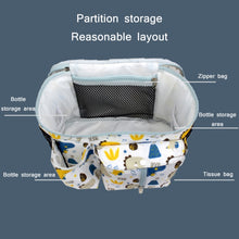 Load image into Gallery viewer, Multifunctional Baby Stroller Storage Bag, White Dinosaur, Yellow Zoo, Green Lamb, White Alpaca, Tibetan Owl, Denglin Deer, Yellow Zoo + Side Pocket, Green Lamb + Side Pocket, White Alpaca + Lateral Pocket, Tibetan Owl + Side Pocket                    ...