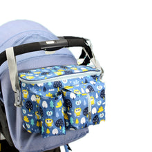Load image into Gallery viewer, Multifunctional Baby Stroller Storage Bag, White Dinosaur, Yellow Zoo, Green Lamb, White Alpaca, Tibetan Owl, Denglin Deer, Yellow Zoo + Side Pocket, Green Lamb + Side Pocket, White Alpaca + Lateral Pocket, Tibetan Owl + Side Pocket                    ...
