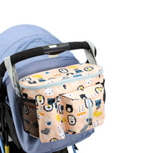 Load image into Gallery viewer, Multifunctional Baby Stroller Storage Bag, White Dinosaur, Yellow Zoo, Green Lamb, White Alpaca, Tibetan Owl, Denglin Deer, Yellow Zoo + Side Pocket, Green Lamb + Side Pocket, White Alpaca + Lateral Pocket, Tibetan Owl + Side Pocket                    ...