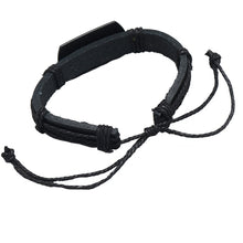 Load image into Gallery viewer, B01916 Men Leather Wolf Head Woven Bracelet, B01916