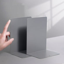 Load image into Gallery viewer, Deli 78650 2 Pieces Of Thickened Desktop Metal Bookends, Green, Beige, Dark Gray, Light Green