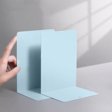 Load image into Gallery viewer, Deli 78650 2 Pieces Of Thickened Desktop Metal Bookends, Green, Beige, Dark Gray, Light Green