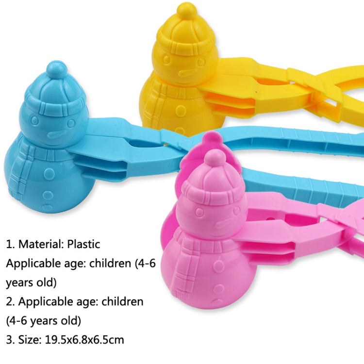 10 PCS YR758 Children Winter Outdoor Toy Snowman 3D Snow & Sand Mould Tool
