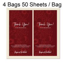 Load image into Gallery viewer, 4 Bags 50 Sheets / Bag  Rectangular Stickers Gift Box Sealing Stickers, A1, A2, A3