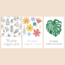Load image into Gallery viewer, 4 Packs 50 Sheets/Pack  Green Leaf Rectangular Stickers Gift Box Sealing Stickers, A1, A2, A3