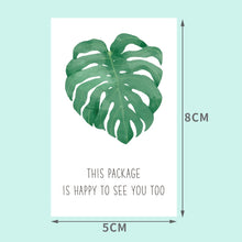 Load image into Gallery viewer, 4 Packs 50 Sheets/Pack  Green Leaf Rectangular Stickers Gift Box Sealing Stickers, A1, A2, A3