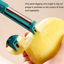 Load image into Gallery viewer, Multifunctional Fruit And Vegetable Cleaning Brush, White, Yellow, Blue, Green