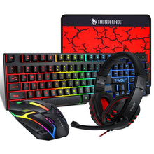 Load image into Gallery viewer, T-WOLF TF-800 4 in 1 Gaming Luminous Keyboard Mouse Headset Set