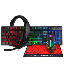 Load image into Gallery viewer, T-WOLF TF-800 4 in 1 Gaming Luminous Keyboard Mouse Headset Set