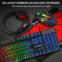 Load image into Gallery viewer, T-WOLF TF-800 4 in 1 Gaming Luminous Keyboard Mouse Headset Set