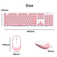 Load image into Gallery viewer, T-WOLF TF770 Mechanical Feel Wireless Gaming Keyboard And Mouse Set, Pink, Blue