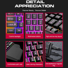 Load image into Gallery viewer, T-WOLF Mobile Gaming One-Handed Keyboard，Specification：, T19 Keyboard, TF-900 Set, Keyboard + Mouse + Throne