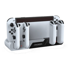 Load image into Gallery viewer, DOBE TNS-0122 4 In 1 Gamepad Charging Dock For Switch OLED, TNS-0122 Red Black, TNS-0122 White Black