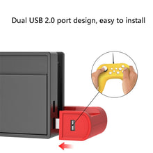 Load image into Gallery viewer, DOBE TNS-0122 4 In 1 Gamepad Charging Dock For Switch OLED, TNS-0122 Red Black, TNS-0122 White Black