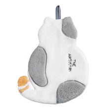 Load image into Gallery viewer, Home Kitchen Bathroom Cute Cat Hand Towel, Yellow, Grey