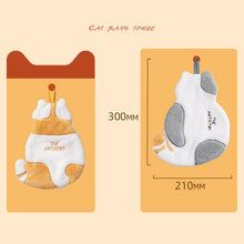 Load image into Gallery viewer, Home Kitchen Bathroom Cute Cat Hand Towel, Yellow, Grey