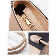 Load image into Gallery viewer, 20822 4 in 1 Fashion Diagonal Handbags PU Large-Capacity Bag, Black Gold, Pink White, Blue Black, Black White