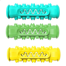 Load image into Gallery viewer, Dog Molar Stick Sound Bite Leakage Dog Toothbrush, Blue, Green, Yellow