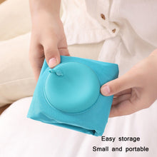 Load image into Gallery viewer, Travel Inflatable Press U-Shaped Neck Guard Pillow, Flocked U009-01（Peacock Green ）, Flocked U009-03（Light Gray）, Flocked U009-04（Medium Blue）, Flocked U009-02（Rose Red）, Flocked U009-05（Dark Blue）, Flocked U009-060（Sky Blue）, Flocked U009-070（Orange） ...
