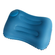 Load image into Gallery viewer, Travel Inflatable Press U-Shaped Neck Guard Pillow, Flocked U009-01（Peacock Green ）, Flocked U009-03（Light Gray）, Flocked U009-04（Medium Blue）, Flocked U009-02（Rose Red）, Flocked U009-05（Dark Blue）, Flocked U009-060（Sky Blue）, Flocked U009-070（Orange） ...