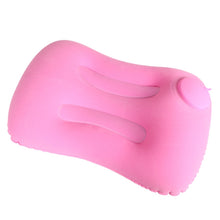 Load image into Gallery viewer, Travel Inflatable Press U-Shaped Neck Guard Pillow, Flocked U009-01（Peacock Green ）, Flocked U009-03（Light Gray）, Flocked U009-04（Medium Blue）, Flocked U009-02（Rose Red）, Flocked U009-05（Dark Blue）, Flocked U009-060（Sky Blue）, Flocked U009-070（Orange） ...