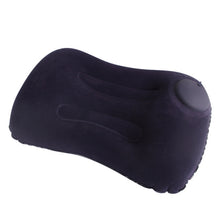 Load image into Gallery viewer, Travel Inflatable Press U-Shaped Neck Guard Pillow, Flocked U009-01（Peacock Green ）, Flocked U009-03（Light Gray）, Flocked U009-04（Medium Blue）, Flocked U009-02（Rose Red）, Flocked U009-05（Dark Blue）, Flocked U009-060（Sky Blue）, Flocked U009-070（Orange） ...