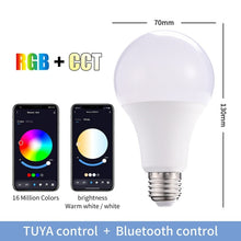 Load image into Gallery viewer, 2 PCS Tuya TY-10W RGB+CCT Bluetooth Mobile Phone Control Smart LED Bulb Ball