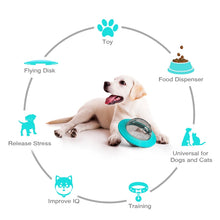 Load image into Gallery viewer, XQ-01 Bite Resistant Dog Toy Flying Pan Saucer Leakage Ball, Yellow, Lake Blue