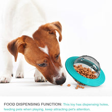 Load image into Gallery viewer, XQ-01 Bite Resistant Dog Toy Flying Pan Saucer Leakage Ball, Yellow, Lake Blue