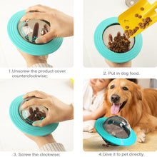 Load image into Gallery viewer, XQ-01 Bite Resistant Dog Toy Flying Pan Saucer Leakage Ball, Yellow, Lake Blue