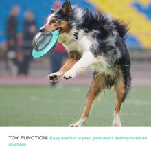 Load image into Gallery viewer, XQ-01 Bite Resistant Dog Toy Flying Pan Saucer Leakage Ball, Yellow, Lake Blue