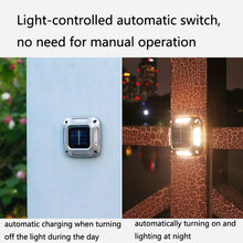 Load image into Gallery viewer, 8 LED Solar Wall Lamp Outdoor Stainless Steel Buried Light, White Light, Warm Light, Colorful Light
