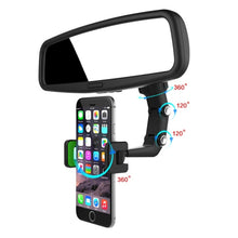 Load image into Gallery viewer, Multifunctional Vehicle-mounted Video Shooting Rearview Mirror Bracket, Green, Grey