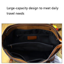 Load image into Gallery viewer, 888-G9 Oil Wax Leather All-Match Fashion Handbag, Wine Red, Khaki, Green, Navy Blue, Black, Dark Grey, Deep Purple, Pink