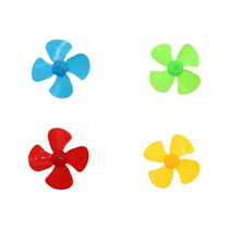 Load image into Gallery viewer, 100 PCS Four-Blade Propeller Technology Made Toy Accessories, Random Color Delivery, Four-Blade Propeller