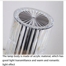 Load image into Gallery viewer, USB Charging Touch Diamond Crystal Table Lamp, USB Charging(Tri-tone Light), USB Charging(RGB with Remote Control 16 Color)