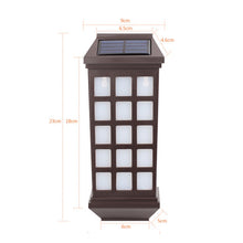 Load image into Gallery viewer, Solar Outdoor Long Panes Fence Wall Light Garden Decoration, Warm Light, White Light