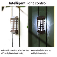 Load image into Gallery viewer, Solar Outdoor Long Panes Fence Wall Light Garden Decoration, Warm Light, White Light