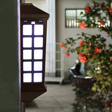 Load image into Gallery viewer, Solar Outdoor Long Panes Fence Wall Light Garden Decoration, Warm Light, White Light