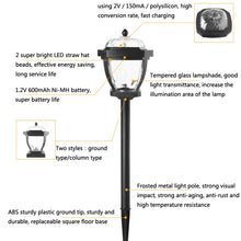 Load image into Gallery viewer, 2 LED Solar Waterproof Outdoor Garden Light, Style:, White Light-Lawn Lamp, Warm Light-Lawn Lamp, White Light-Column Cap, Warm Light-Column Cap